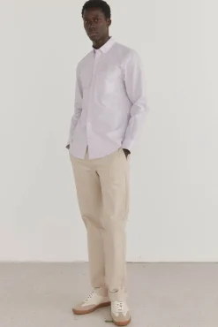 Pedro del Hierro Camisas-Camisa lisa sem ferro + anti-manchas P&uacute;rpura