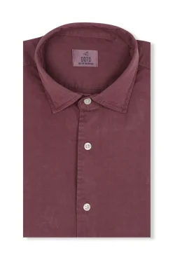 OOTO Camisas-Camisa liso de algodão tencel sarja Granada