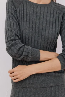 Cortefiel Camisolas-Camisa look total Cinzento