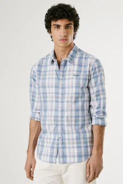 Pepe Jeans Camisas-Camisa manga comprida azul