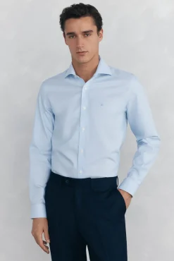 Pedro del Hierro Camisas|Camisas Clássicas-Camisa non iron + antimanchas Branco