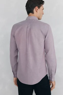 Pedro del Hierro Camisas-Camisa non-iron oxford liso Bordeaux