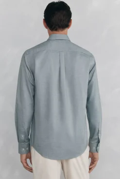 Pedro del Hierro Camisas-Camisa non-iron oxford liso Verde