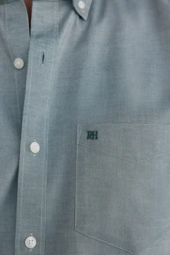 Pedro del Hierro Camisas-Camisa non-iron oxford liso Verde