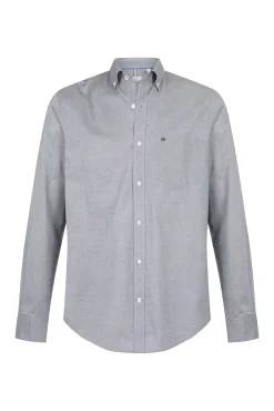 Pedro del Hierro Camisas-Camisa non-iron oxford liso Verde
