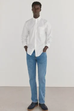 Pedro del Hierro Camisas-Camisa non-iron oxford liso Branco