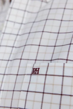 Pedro del Hierro Camisas-Camisa non-iron oxford quadrados Bordeaux