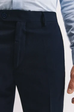 Cortefiel Camisas|Camisas Clássicas-Camisa ottoman corte slim fácil de engomar Azul