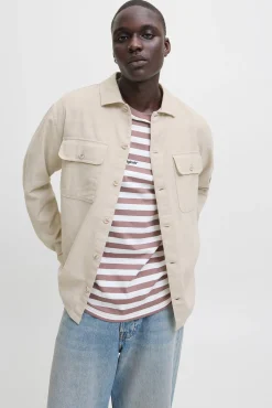 Jack & Jones Camisas-Camisa oversize com corte descontraído cinzento