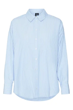 Vero Moda Blusas-Camisa oversize de manga comprida Azul