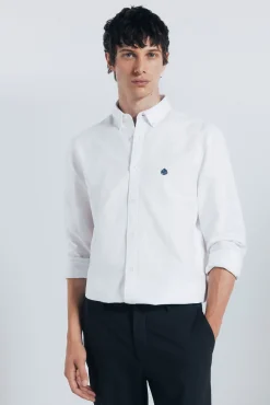 Springfield Camisas-Camisa Oxford branco