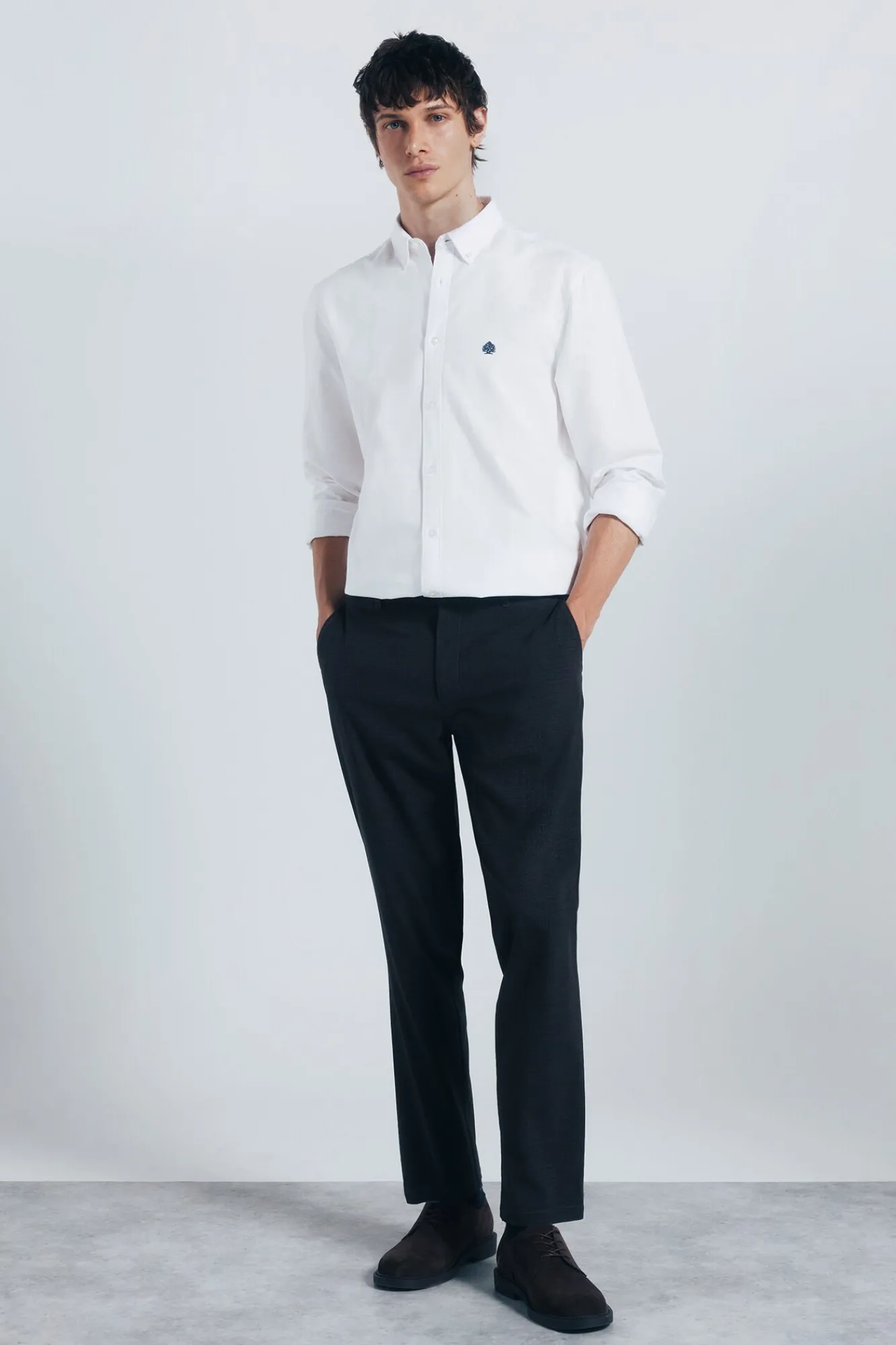 Springfield Camisas-Camisa Oxford branco