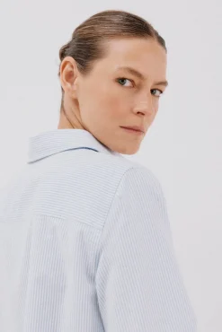 Cortefiel Blusas-Camisa oxford Azul