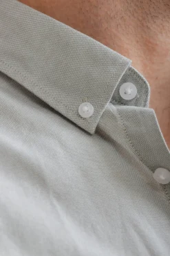 Celopman Camisas-Camisa Oxford verde