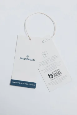 Springfield Camisas-Camisa Oxford azul