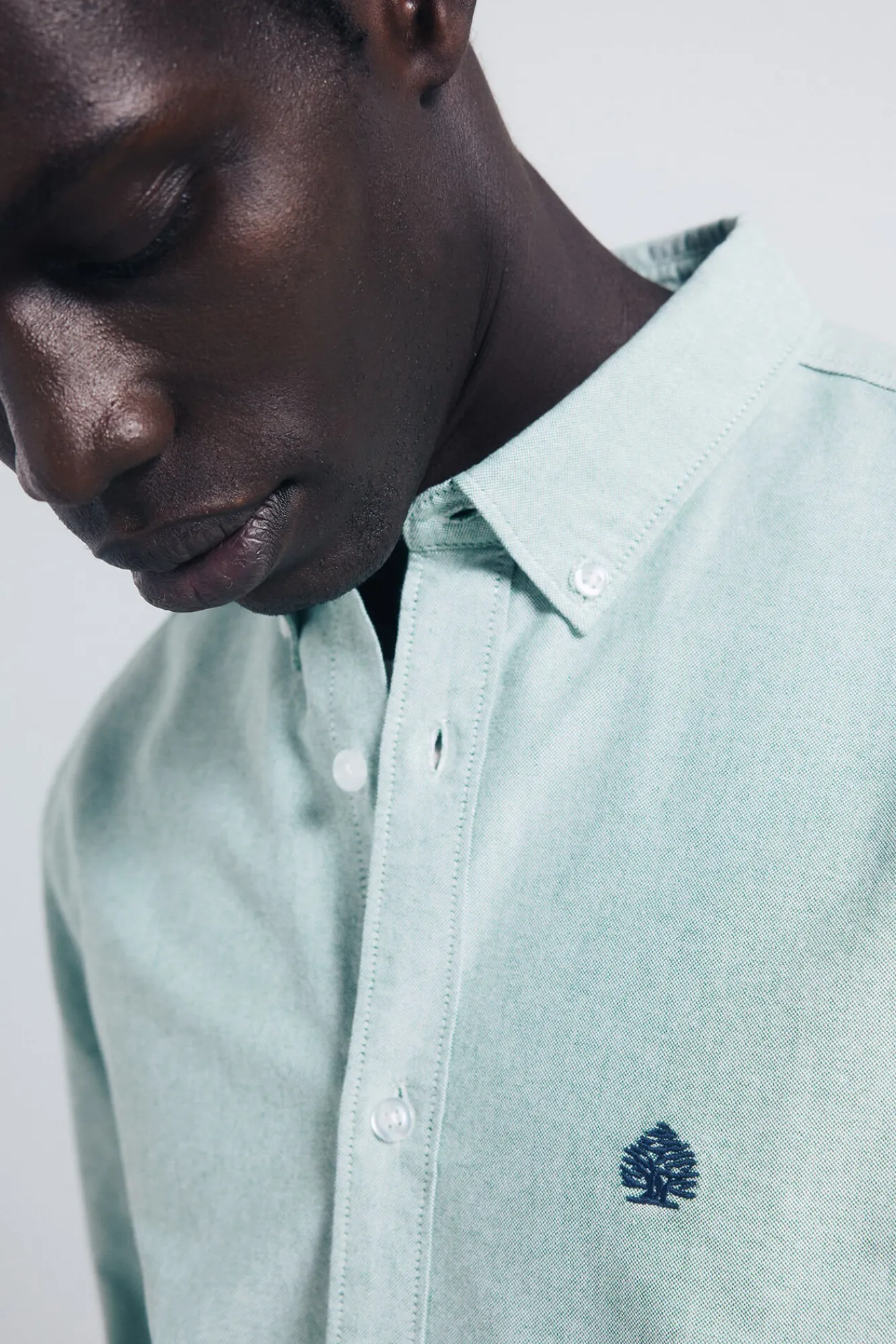 Springfield Camisas-Camisa Oxford verde