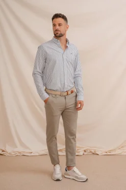 Celopman Camisas-Camisa Oxford azul