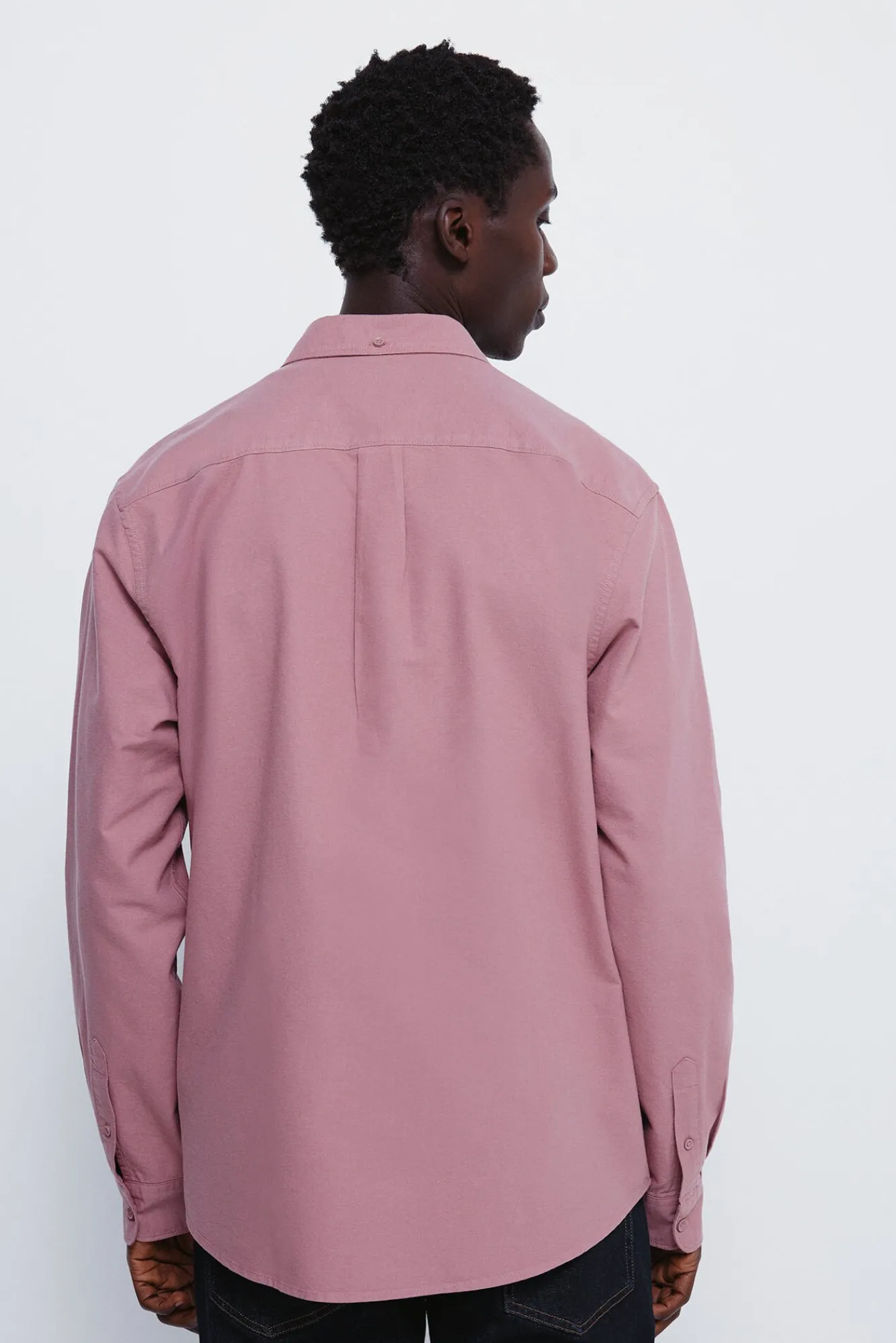 Springfield Camisas-Camisa Oxford colorida rosa