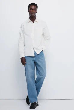 Springfield Camisas-Camisa Oxford colorida branco