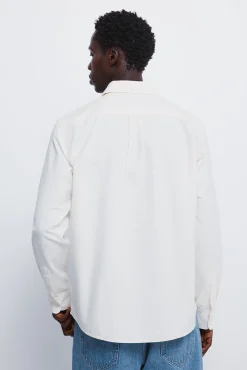 Springfield Camisas-Camisa Oxford colorida branco