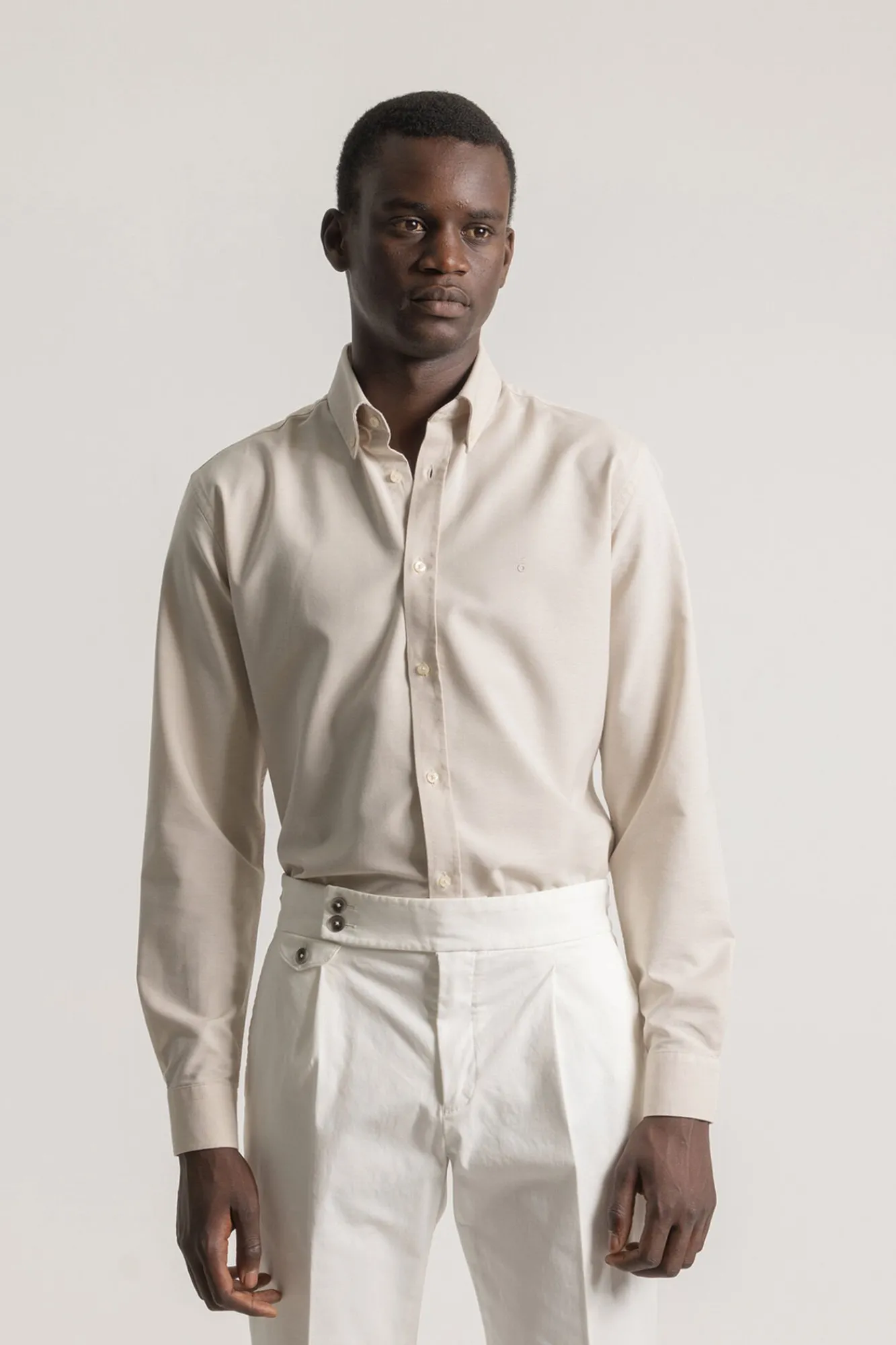 PuroEGO Camisas-Camisa oxford corte slim Tostado