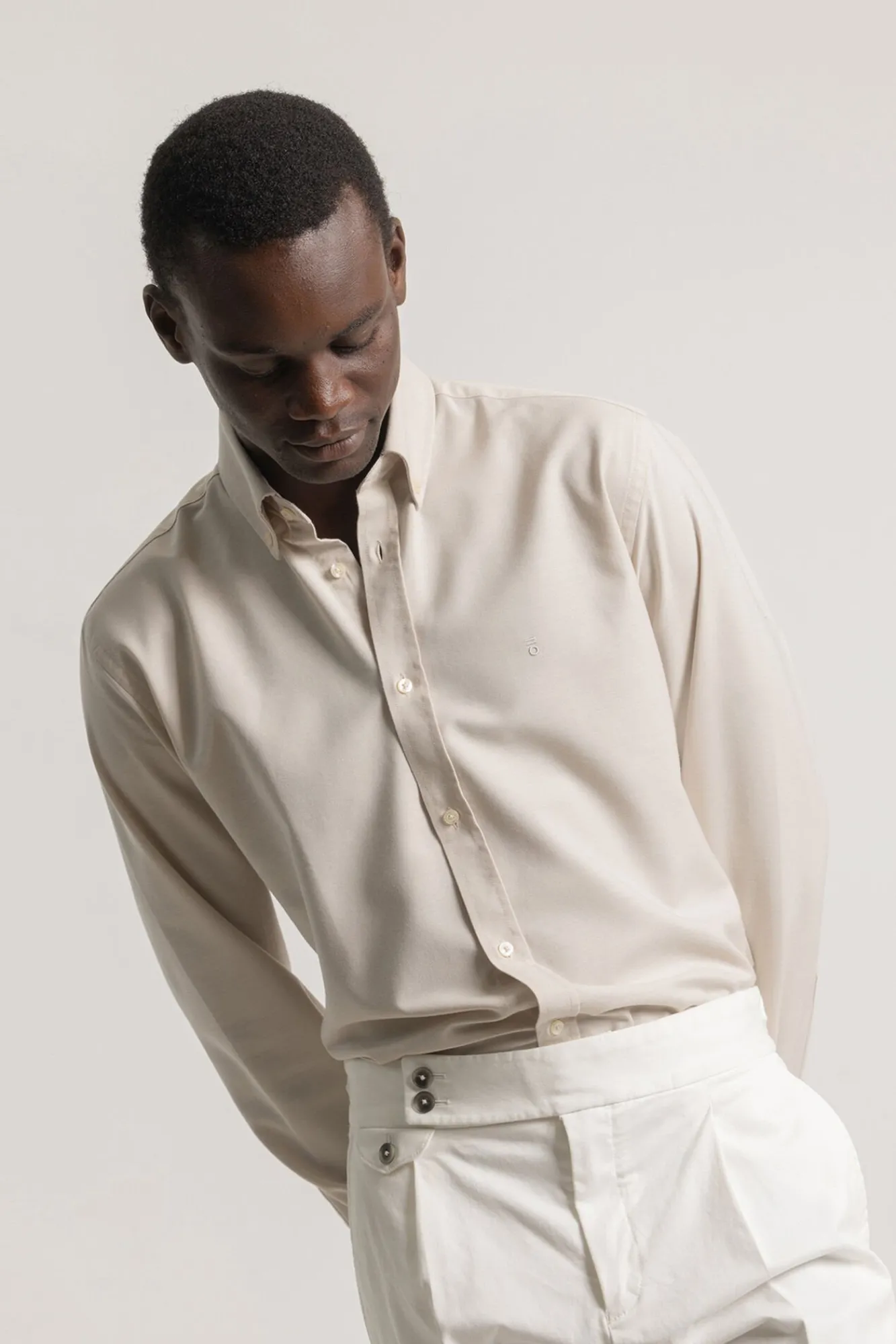 PuroEGO Camisas-Camisa oxford corte slim Tostado