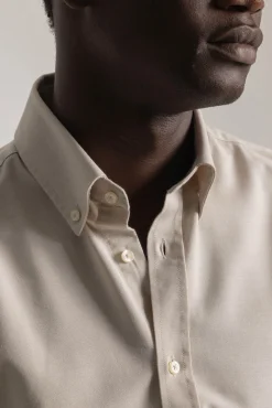 PuroEGO Camisas-Camisa oxford corte slim Tostado