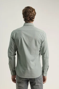 PuroEGO Camisas-Camisa oxford de algodão slim fit Verde