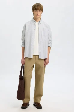 Selected Camisas-Camisa Oxford de corte regular Multicolorido