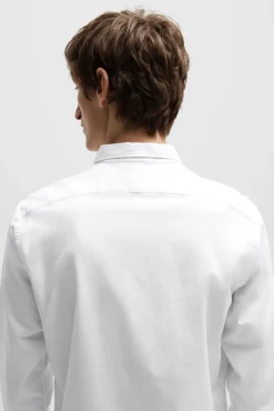 Selected Camisas-Camisa Oxford de corte regular Branco