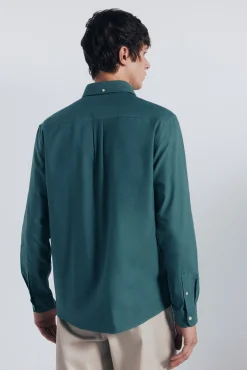 Springfield Camisas-Camisa Oxford Leve verde