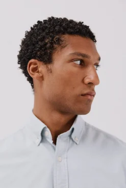 Cortefiel Camisas-Camisa oxford lisa Azul