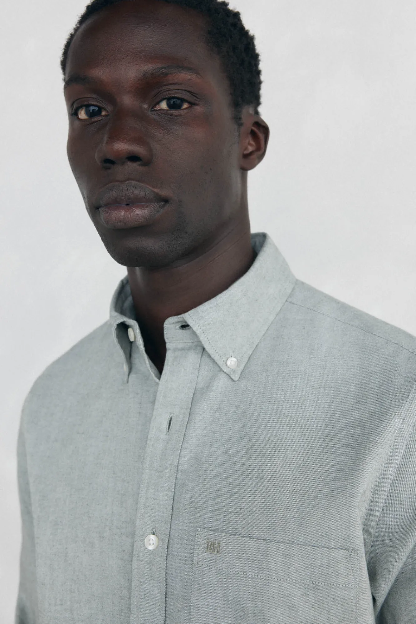 Pedro del Hierro Camisas-Camisa Oxford Lisa Escovada Verde