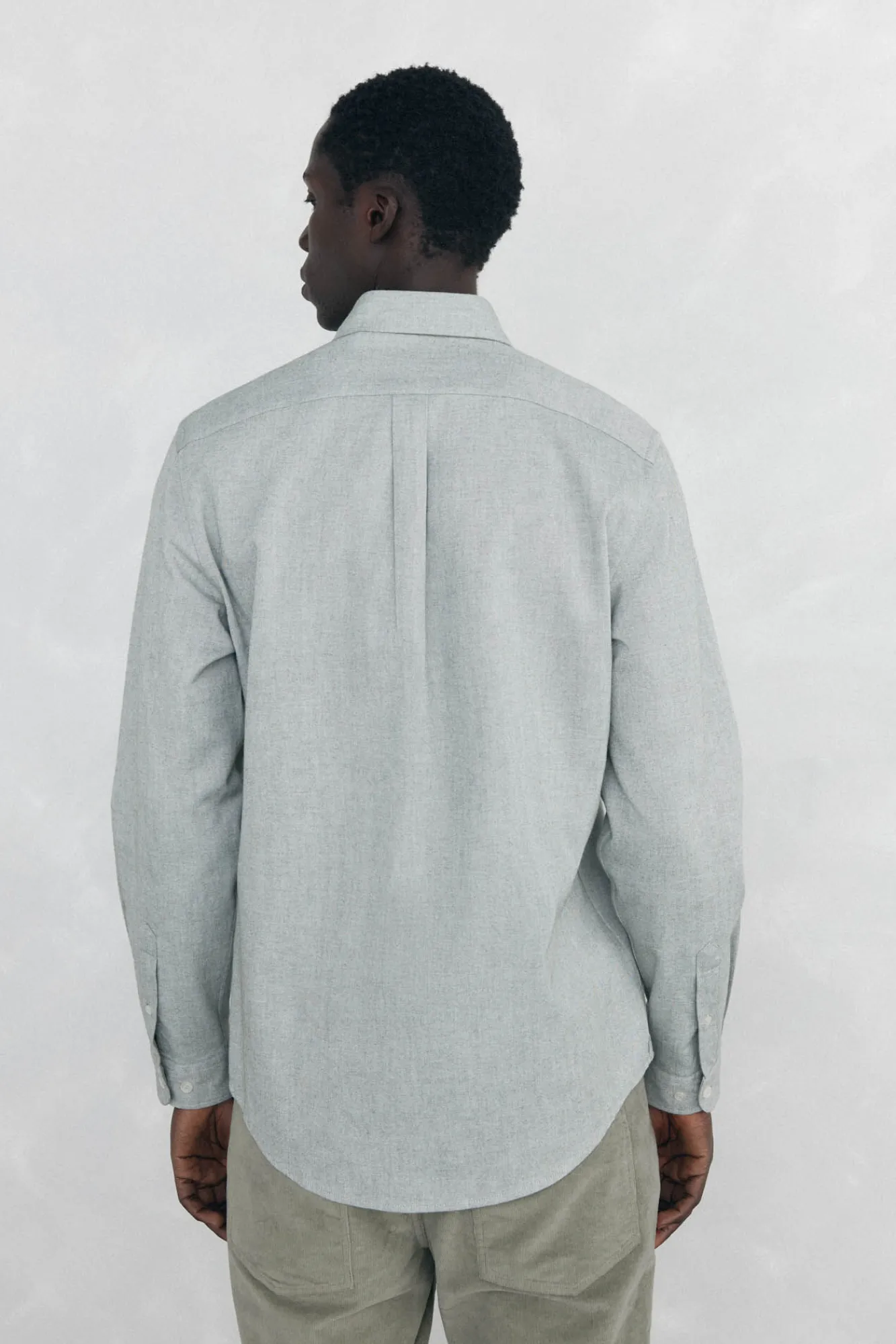 Pedro del Hierro Camisas-Camisa Oxford Lisa Escovada Verde