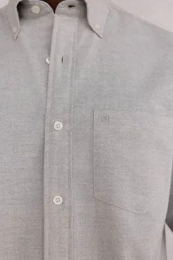 Pedro del Hierro Camisas-Camisa Oxford Lisa Escovada Cizento