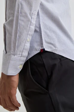 Williot Camisas-Camisa Oxford Listrada Azul