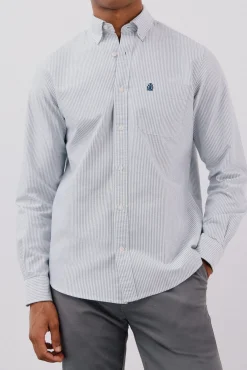 Cortefiel Camisas-Camisa oxford listrada com vela Azul