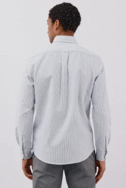 Cortefiel Camisas-Camisa oxford listrada com vela Azul