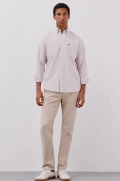 Cortefiel Camisas-Camisa oxford listrada com vela Granada
