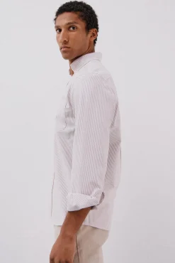 Cortefiel Camisas-Camisa oxford listrada com vela Granada