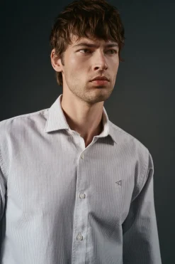 OOTO Camisas-Camisa oxford riscas Verde