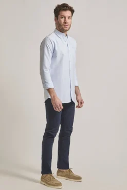 Street Monkey Camisas-Camisa oxford riscas Azul