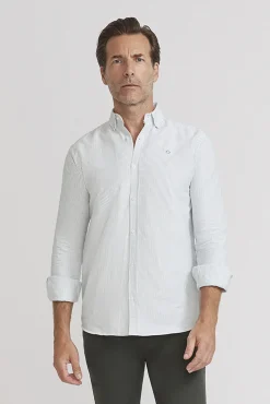 Street Monkey Camisas-Camisa oxford riscas Cinzento