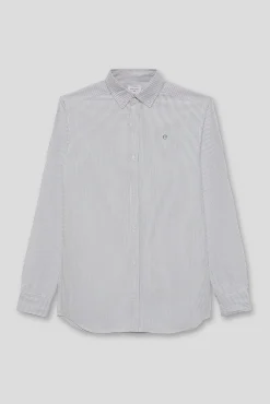 Street Monkey Camisas-Camisa oxford riscas Cinzento