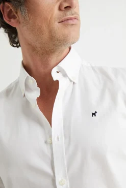 Williot Camisas-Camisa Oxford Slim Fit Branco
