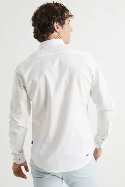 Williot Camisas-Camisa Oxford Slim Fit Branco