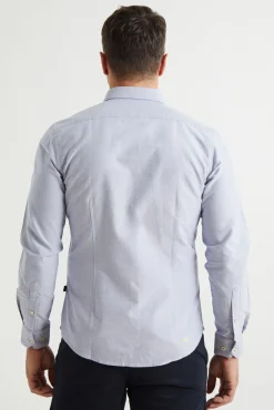 Williot Camisas-Camisa Oxford Slim Fit Azul