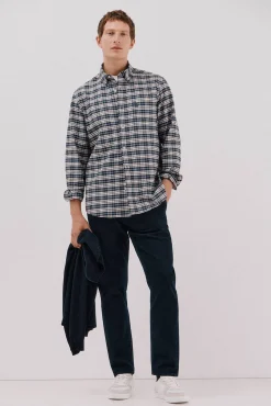 Cortefiel Camisas-Camisa oxford xadrez Azul