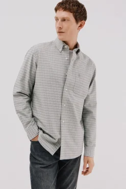 Cortefiel Camisas-Camisa oxford xadrez Verde