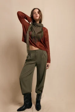 Slowlove Camisolas-Camisa Perkins vazada Laranja